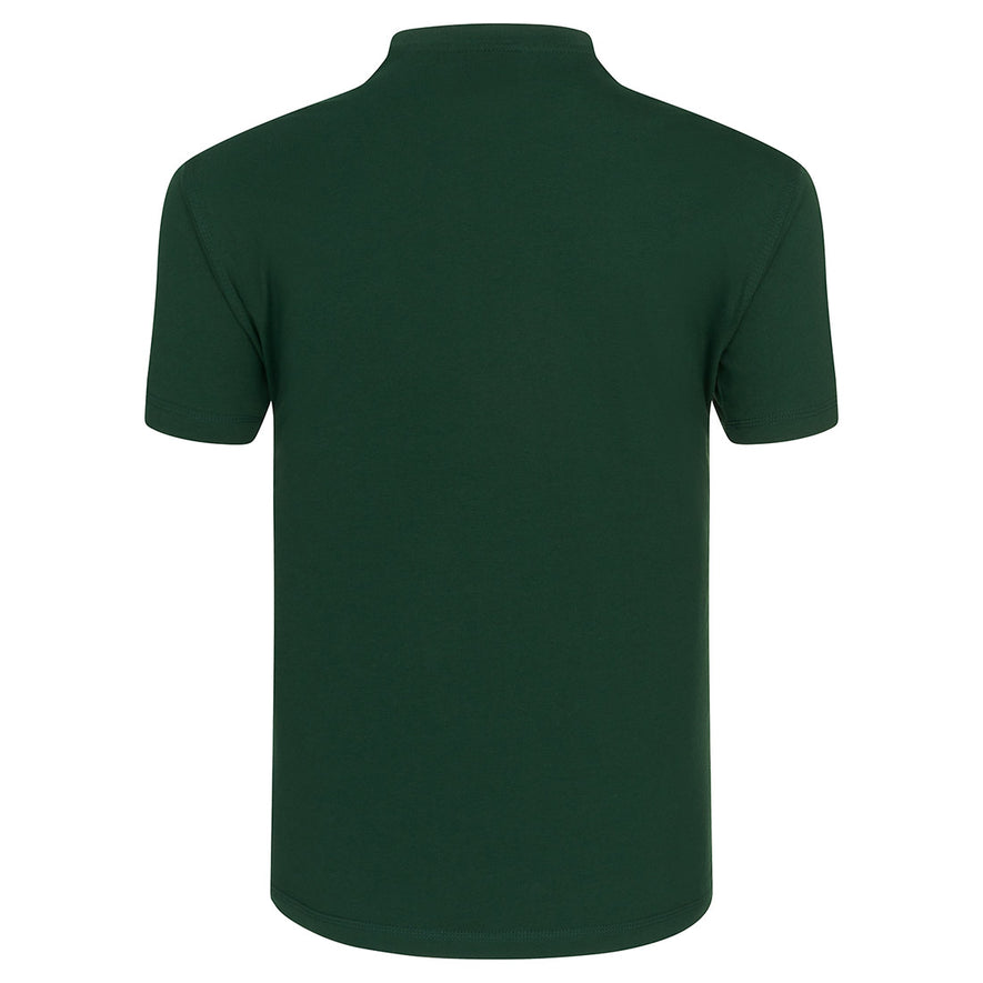 Back of Orn Workwear Plover T-Shirt in bottle green.