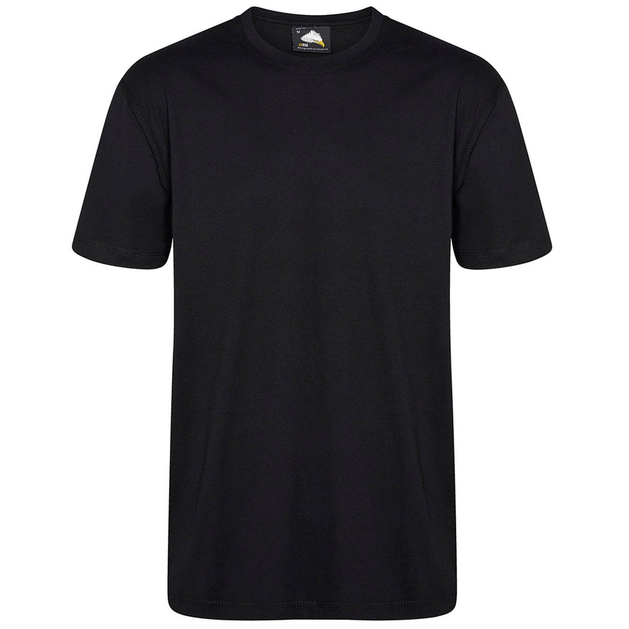 Orn Workwear Plover T-Shirt with round neck in black.