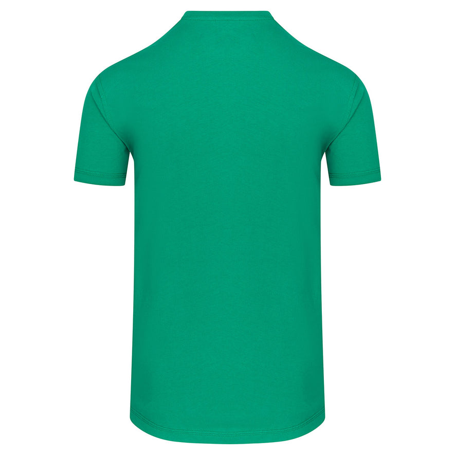 Back of Orn Workwear Plover T-Shirt in kelly green.