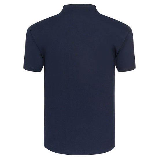 Back of Orn Workwear Plover T-Shirt in navy.