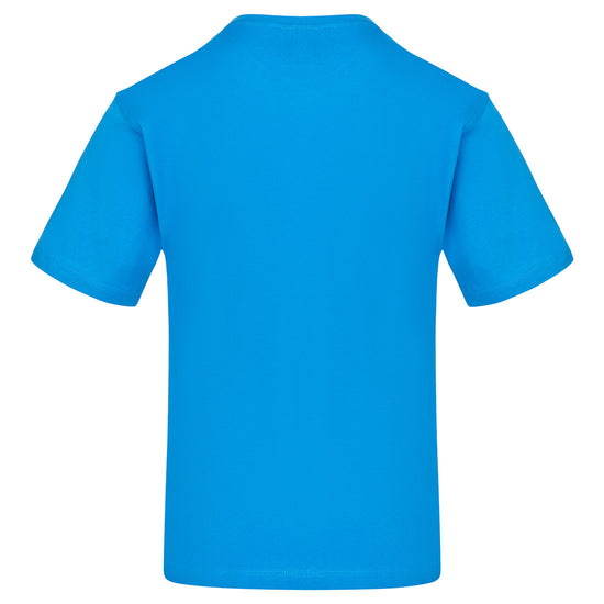 Back of Orn Workwear Plover T-Shirt in reflex blue.