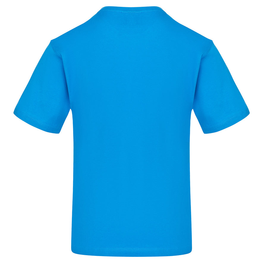 Back of Orn Workwear Plover T-Shirt in reflex blue.