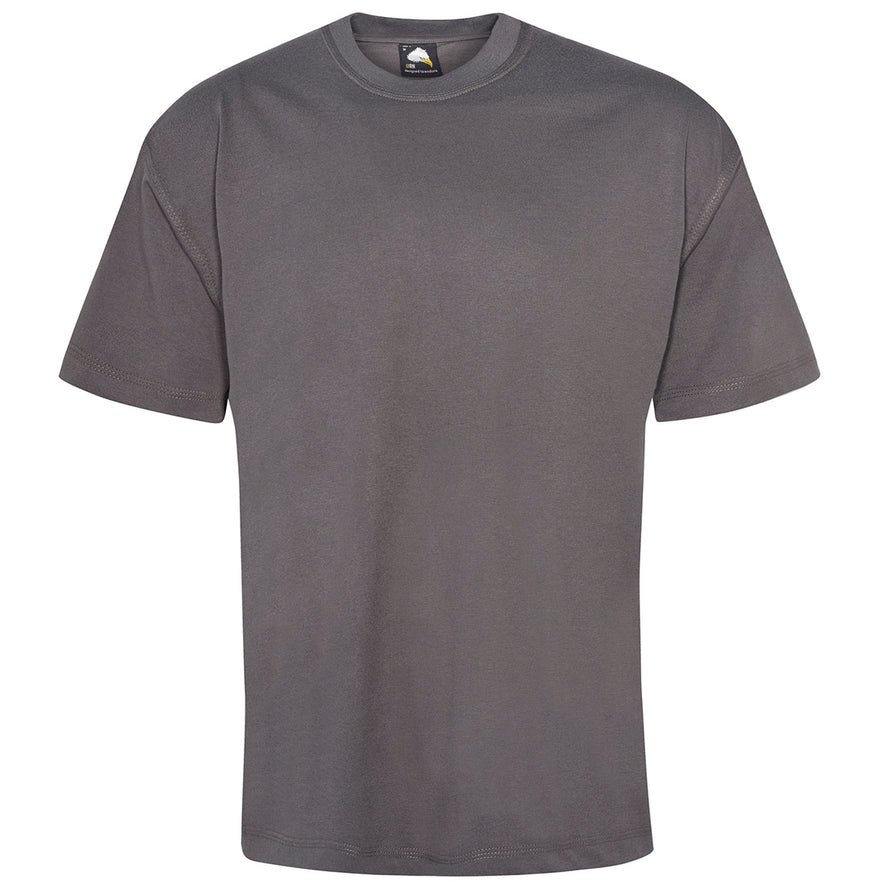 Orn Workwear Goshawk T-Shirt with round neck in graphite.