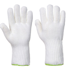 White Heat resistant gloves up to 250 degrees Celsius.