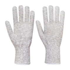 Grey polyester glove liner 