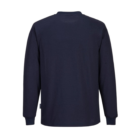 Navy Anti-Static ESD long sleeve T-shirt