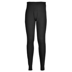 Black portwest thermal baselayer Trousers. Trousers have elasticated waist.