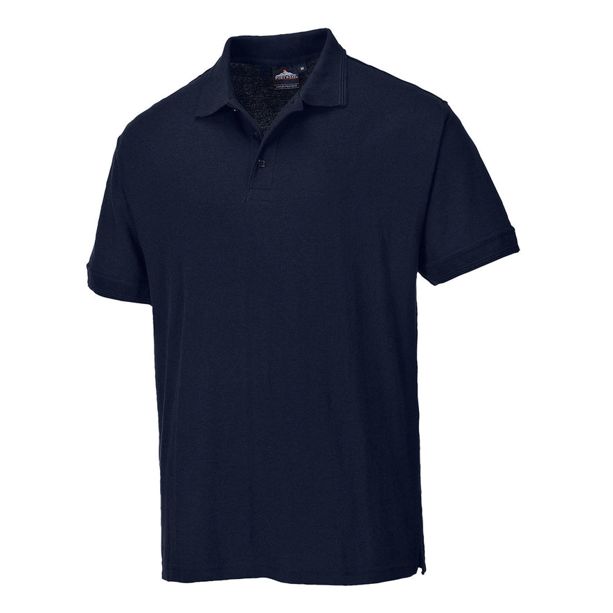 Dark Navy Portwest Naples Polo shirt. 