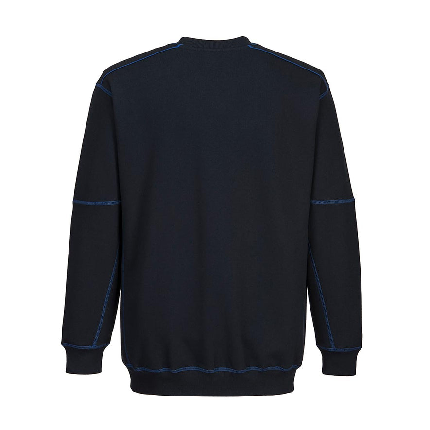 Navy Essential Two Tone Sweatshirt with royal blue trim