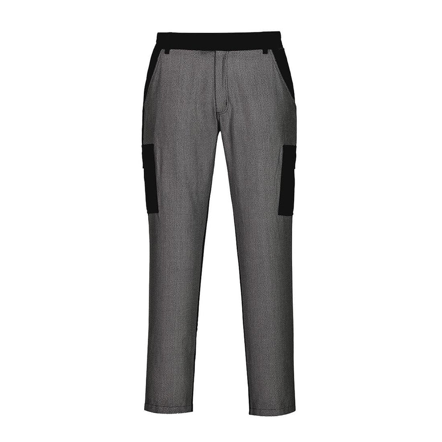 Black Combat Trouser with Cut Resistant Front in grey with black pockets