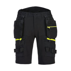 Black DX4 Service shorts with zip pockets on each thigh