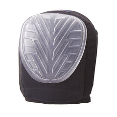 Black superior gel knee pad from portwest. Kneepad has a clear gel knee pad outer.