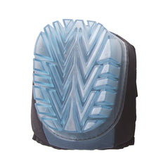 Portwest ultimate gel knee pad. Knee pad has a black back area and blue gel knee protection front.