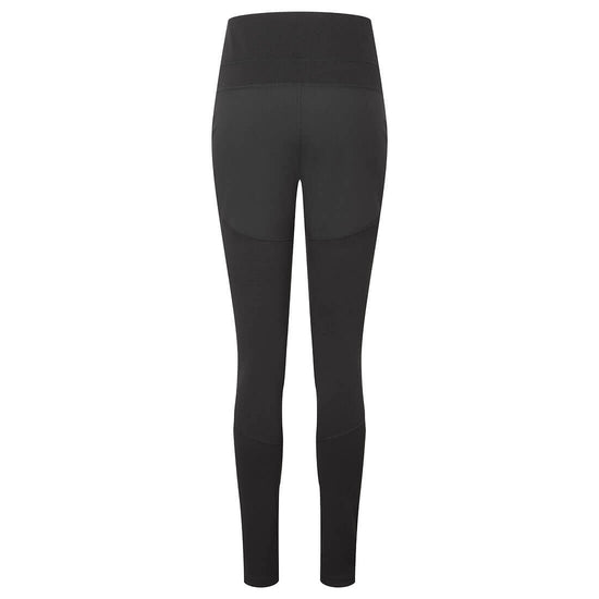 Back of Portwest KX3 Women's Flexi Work Leggings in black with panels on bottom and knees.