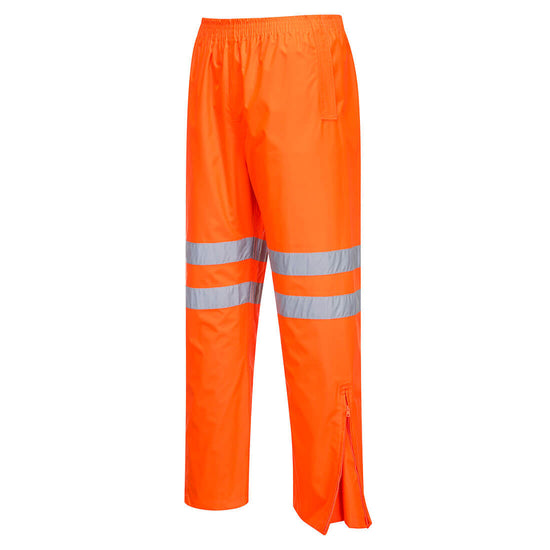 Orange Hi-Vis Traffic Trouser with reflective strips