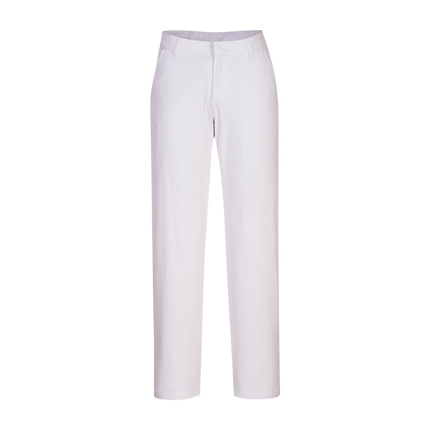 White Women's Slim Chino Trouser with 3 pockets