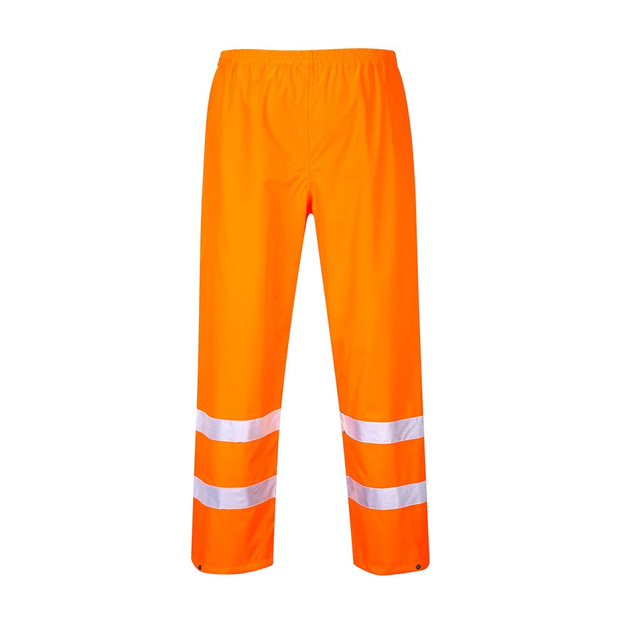 Orange Hi-Vis Traffic Trouser with reflective strips