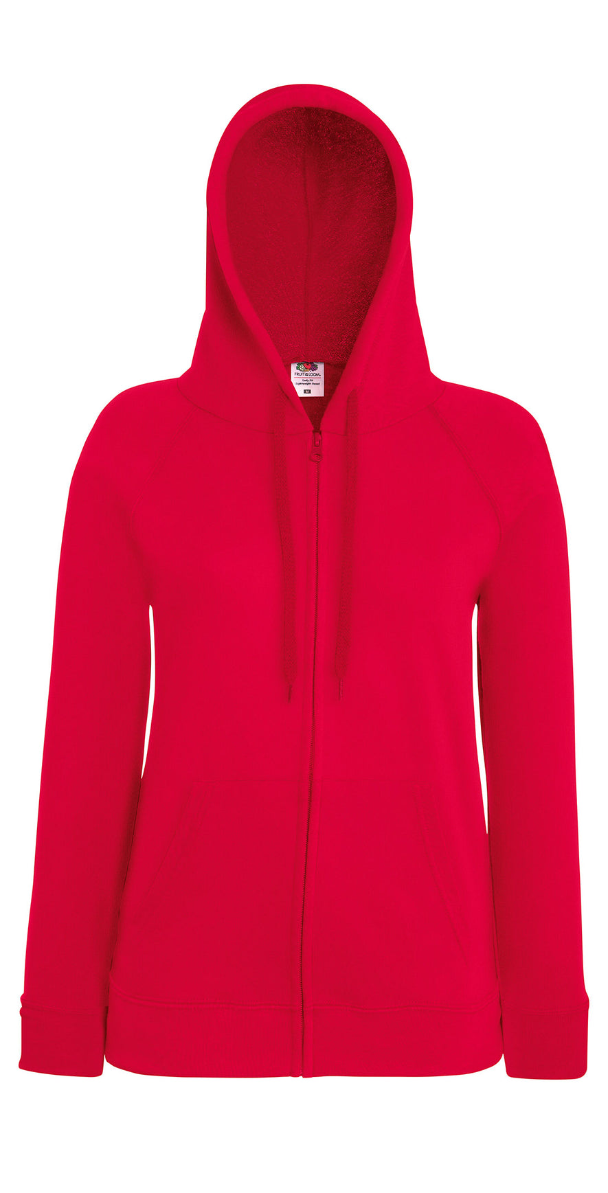 Women's lightweight hooded sweatshirt jacket