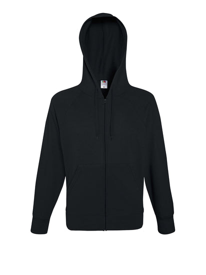 Lightweight hooded sweatshirt jacket