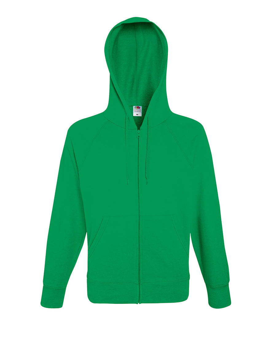 Lightweight hooded sweatshirt jacket