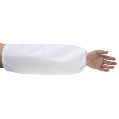 White disposable biztex microporous sleeve covers