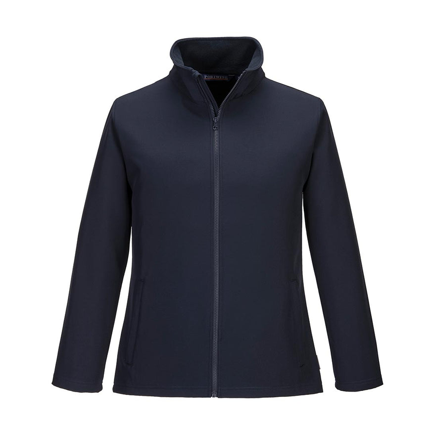 Navy blue Women's Print & Promo Softshell 2L with zip up