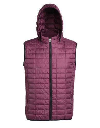 Honeycomb hooded gilet