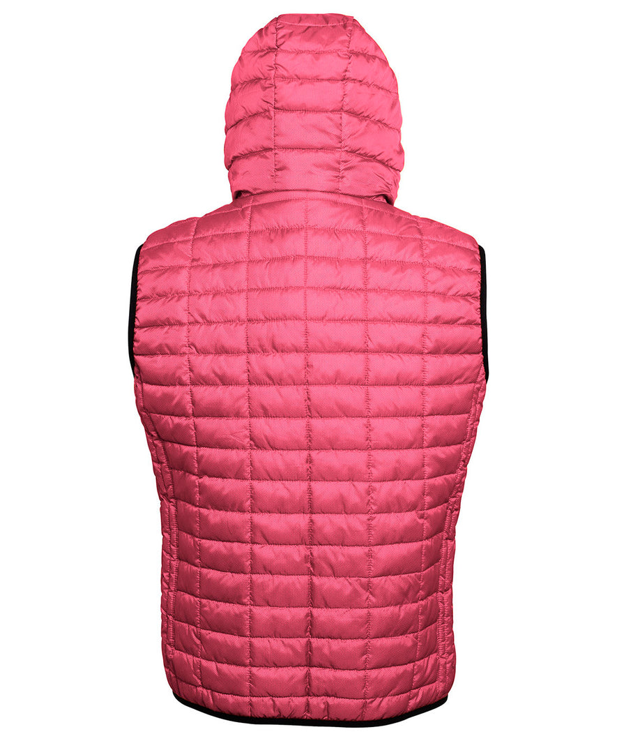 Honeycomb hooded gilet