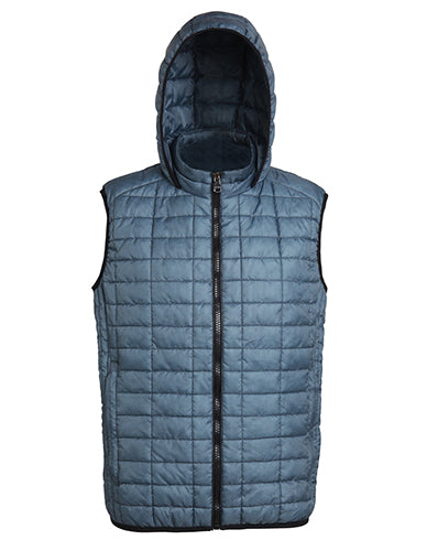 Honeycomb hooded gilet