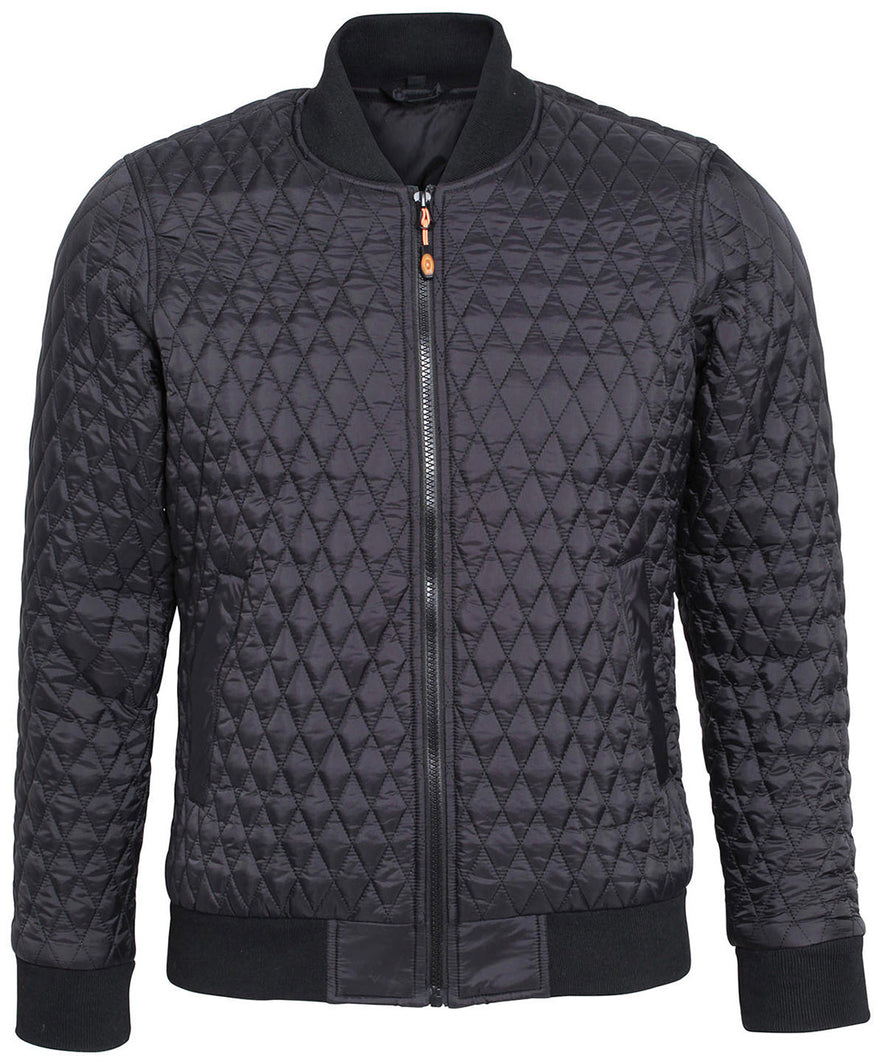 Quilted flight jacket