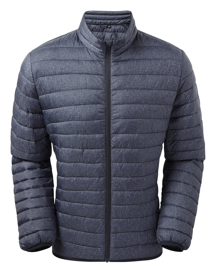 Melange padded jacket