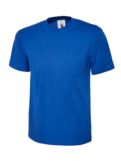 Uneek Clothing UC302- 200 GSM Premium T-shirt with short sleeves and round neck in royal blue.