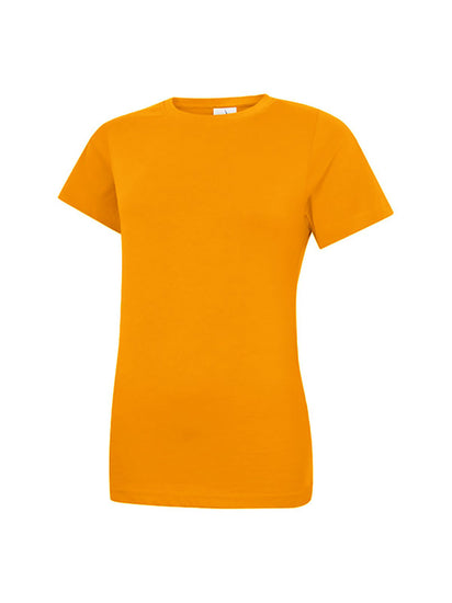 Uneek Clothing UC318 - Ladies Classic Crew Neck T-Shirt short sleeve in orange.