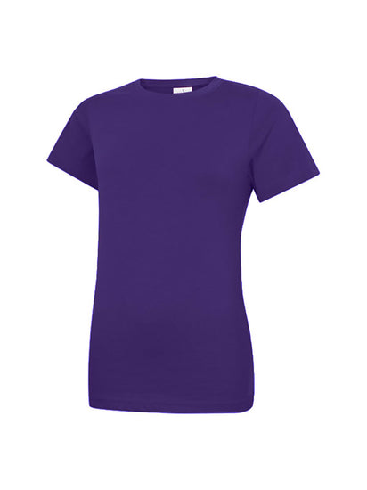 Uneek Clothing UC318 - Ladies Classic Crew Neck T-Shirt short sleeve in purple.