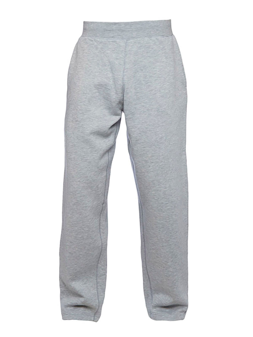 Uneek Clothing UC521 Childrens Jog Bottoms in heather grey with pockets and elasticated waist. 