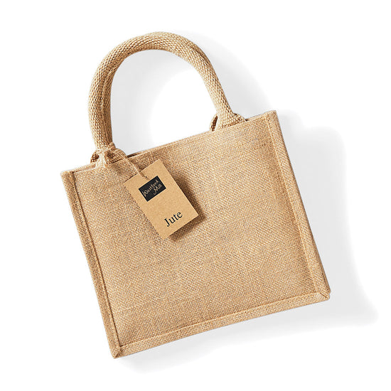 Jute mini gift bag