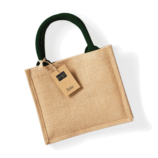 Jute mini gift bag