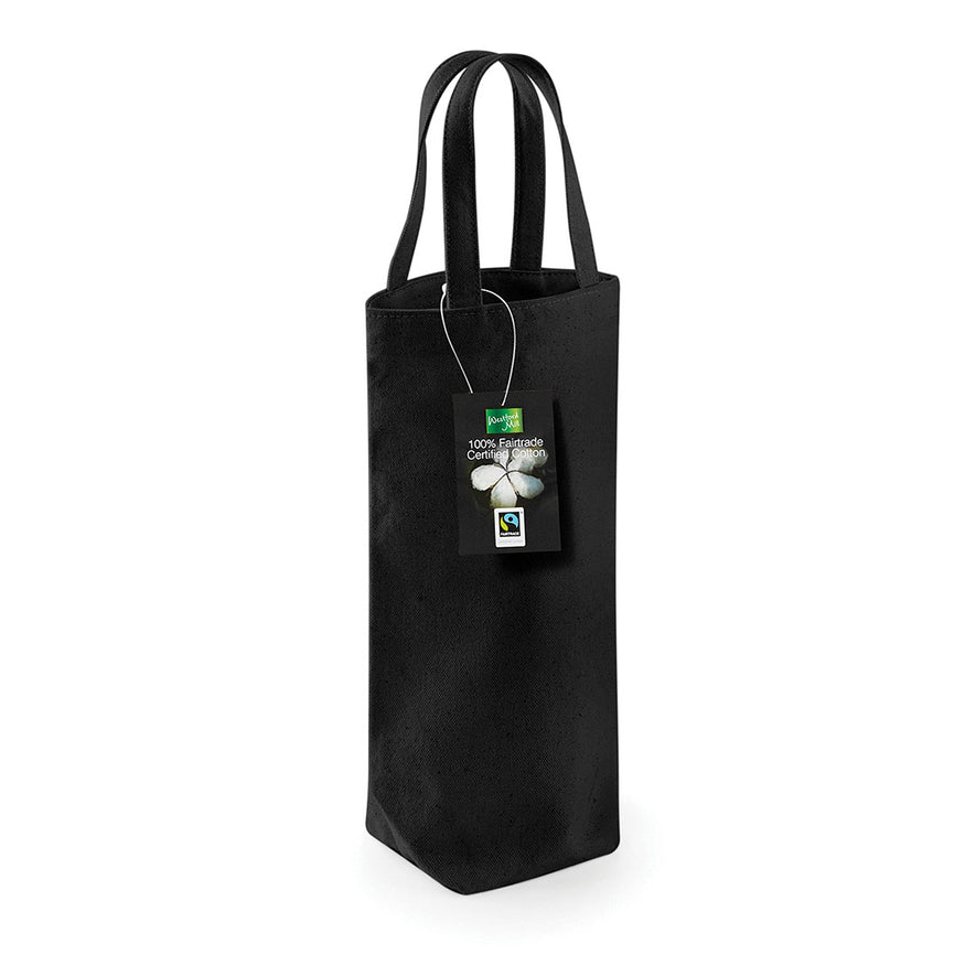 Fairtrade cotton bottle bag