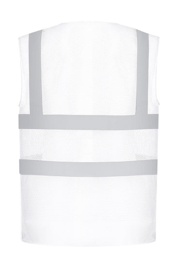 Top cool open mesh 2-band-and-braces waistcoat (HVW120)