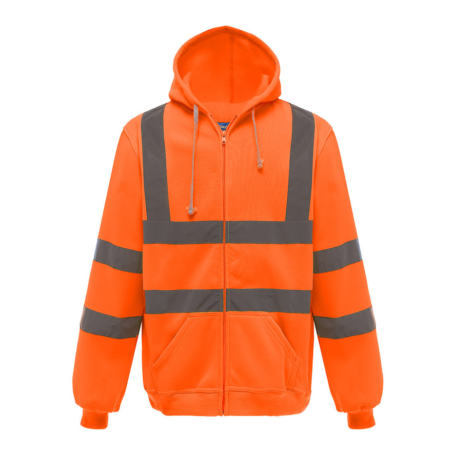 Hi-vis zip hoodie (HVK07)