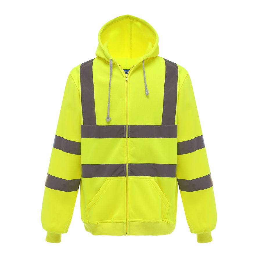 Hi-vis zip hoodie (HVK07)