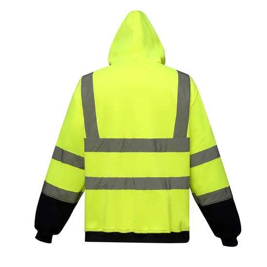 Hi-vis zip hoodie (HVK07)