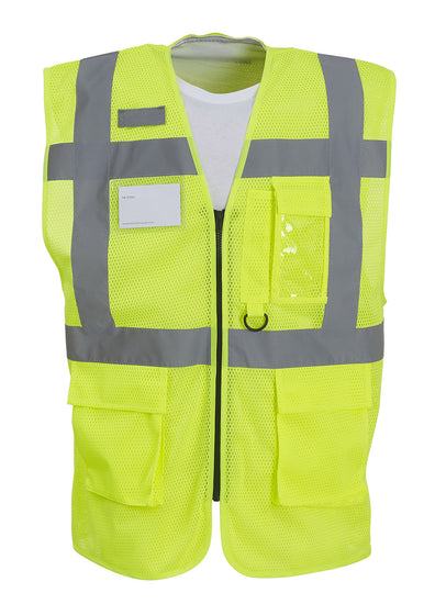 Hi-vis top cool open-mesh executive waistcoat (HVW820)