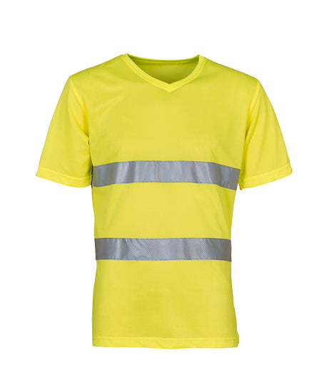 Hi-vis top cool super light v-neck t-shirt (HVJ910)