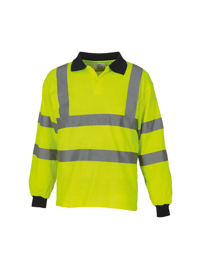 Hi-vis long sleeve polo (HVJ310)