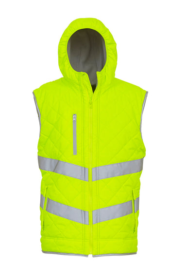 Hi-vis Kensington hooded gilet (HV007)