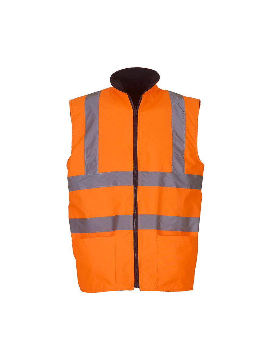 Hi-vis reversible fleece bodywarmer (HV008F)