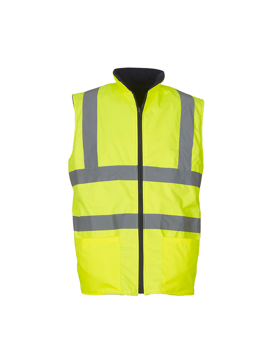 Hi-vis reversible fleece bodywarmer (HV008F)