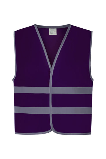 Hi-vis reflective border kids waistcoat (HVW102CH)