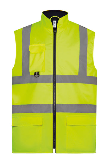 Hi-vis padded bodywarmer (HV005)